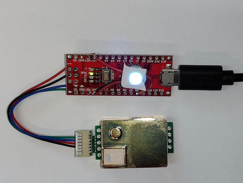 Arduino NANO CO2 Ampel MH-Z19B WS2812B RGB LED ATmega328 ATmega168 