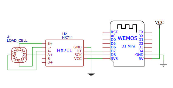 Waage ESP8266 HX711  Schaltplan selber basteln Arduino